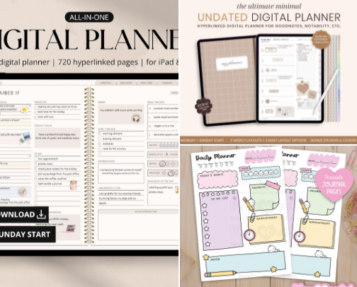 Digital Planner You Should Have ✨ cover photo collage