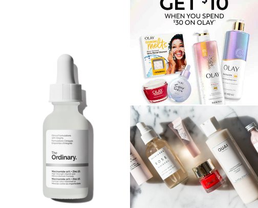 Skincare from someone who has sparkling face cover photo collage
