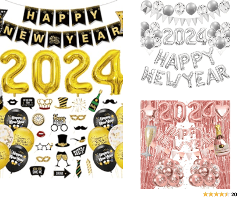 Silvesterparty cover photo collage