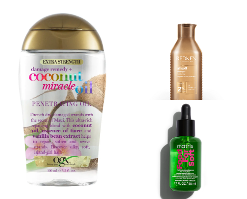 Hair products cover photo collage