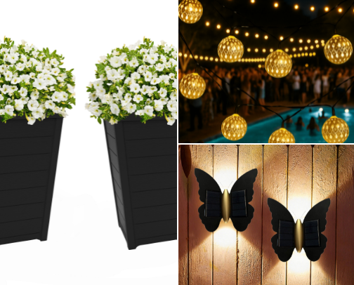 Modern Patio Decor & Outdoor Lounge Finds cover photo collage