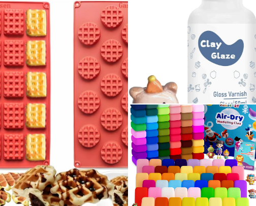 Creative Supplies for Mini Clay & DIY Projects cover photo collage