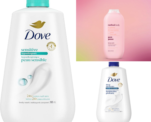 Hygiene products cover photo collage