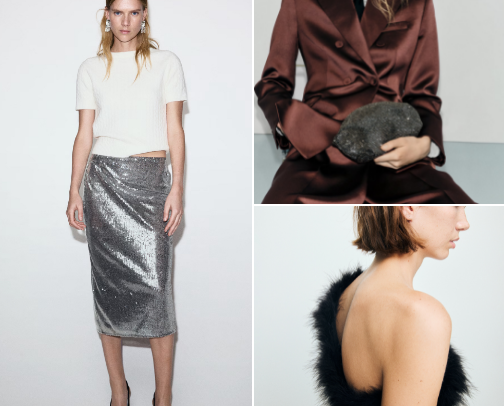 Dark Boho Holiday Party Edit - Chic Mango Picks for Winter Nights 🖤✨ cover photo collage