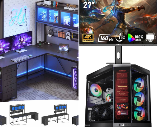 Gamers dream room cover photo collage