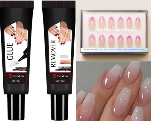 My ride-or-die Press On Nails cover photo collage