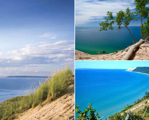 Top Family Fun in Sleeping Bear Dunes National Lakeshore, MI 2026 Edition: Giant Dunes, Lake Michigan Beaches & Scenic Drives cover photo collage