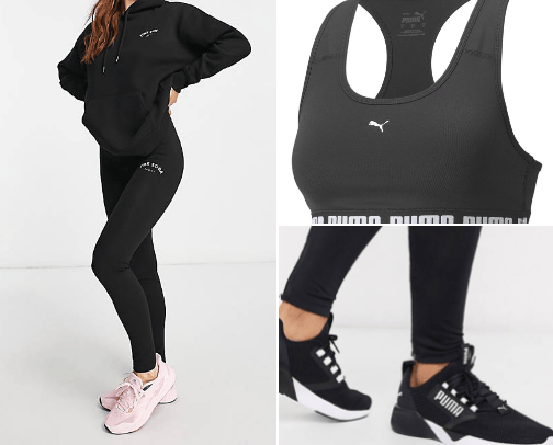Gym clothes cover photo collage