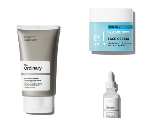 My daily skincare routine cover photo collage