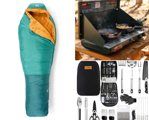 Camping Gear cover photo collage