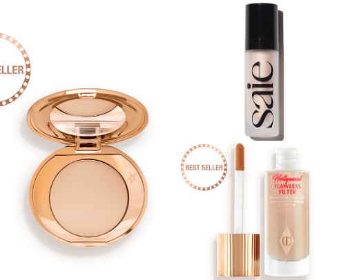 makeup for a makeup *minimalist* cover photo collage