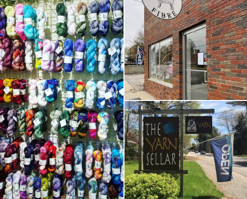 Come with me to my local yarn store! cover photo collage