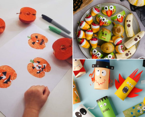 I’m not scared! All things Halloween for kids cover photo collage