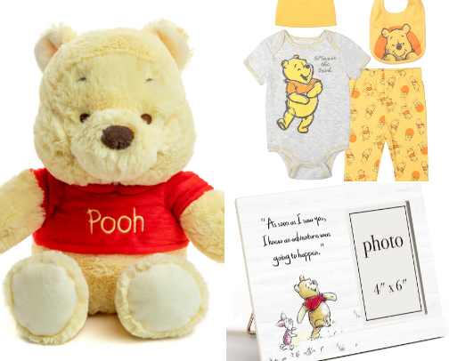 Winnie the Pooh Baby Items cover photo collage