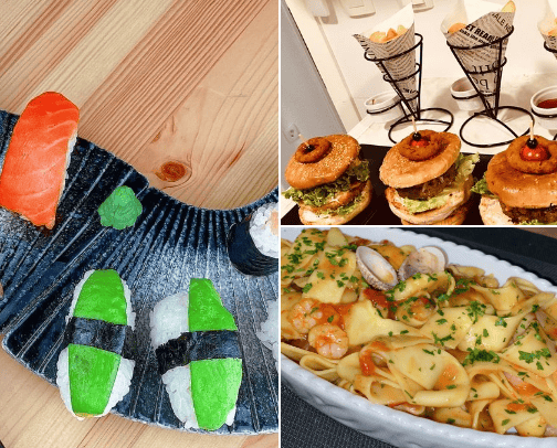 Places to eat🫐 cover photo collage