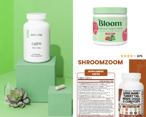 💊 Health Supplements cover photo collage