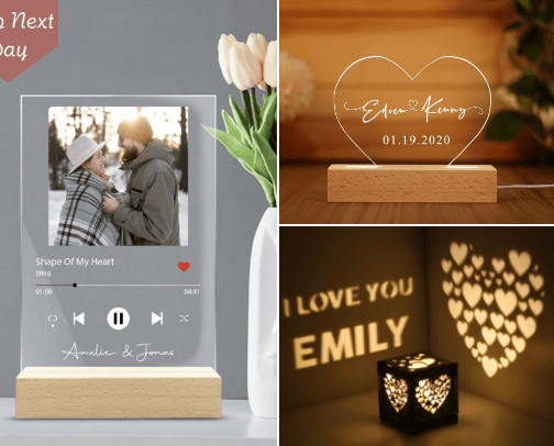 Gifts for Valentines day cover photo collage