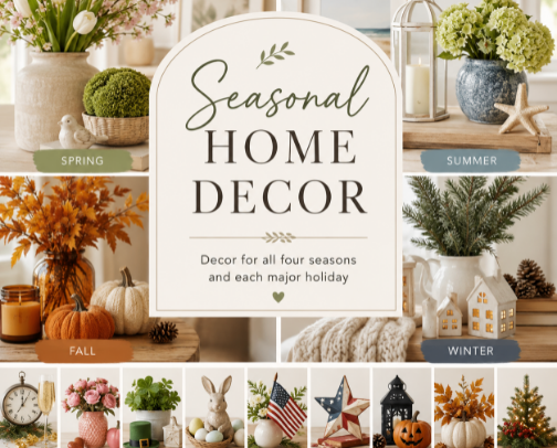 Seasonal Home Decor cover photo collage