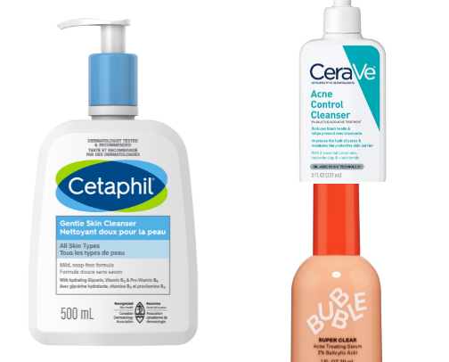 Do you have acne prone skin? And you don't know which products to use? This list is for you! cover photo collage