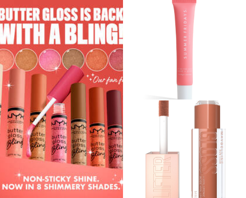 Lipgloss cover photo collage