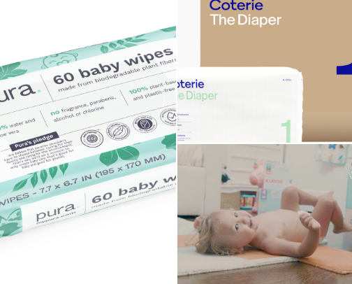 Scrunchy mama baby registry guide cover photo collage