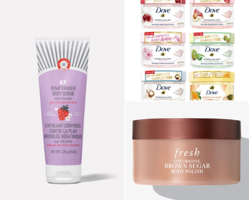 Body scrub that our body gonna love it cover photo collage