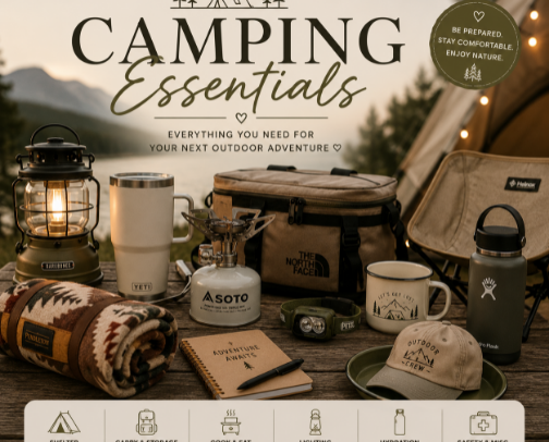🏕️ Camping Essentials I Wouldn't Leave Home Without cover photo collage