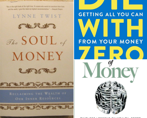 Books That Transformed My Relationship With Money And Life cover photo collage
