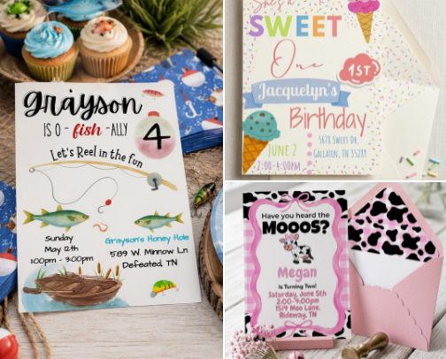 🎉 Printable Party Invitations & Banners cover photo collage