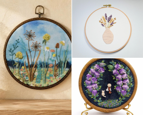 Embroidery Hoop Art That Made My Blank Walls Finally Feel Like Home cover photo collage