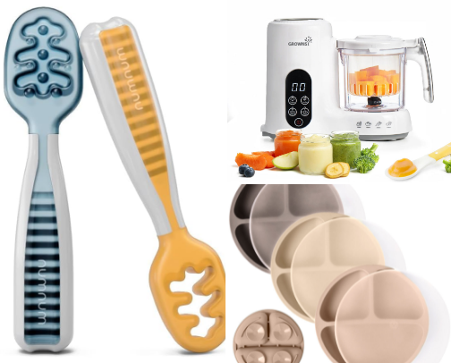 baby led weaning must haves👶🏼🍽️ cover photo collage