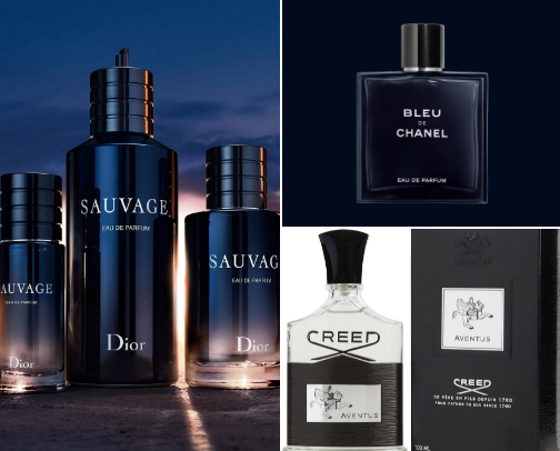Men's Perfumes cover photo collage