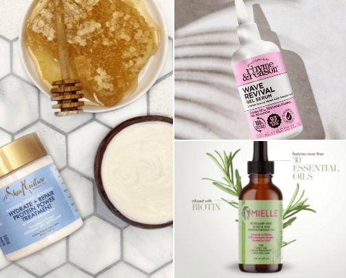 My favorite hair care products cover photo collage