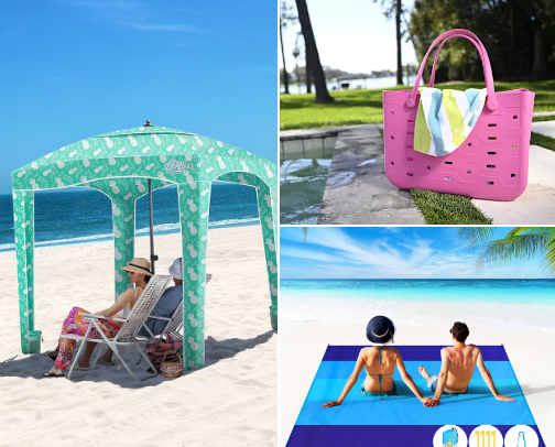 Beach Must Haves cover photo collage
