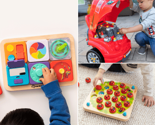 NO-GADGET TOYS | Hands-On Creative Play cover photo collage
