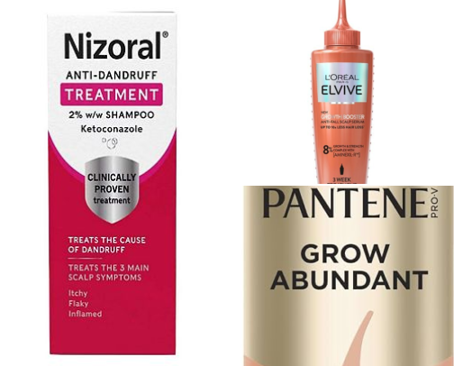 My over-researched hair growth and happy curls product recommdations 🔬🌀 💇‍♀️ cover photo collage