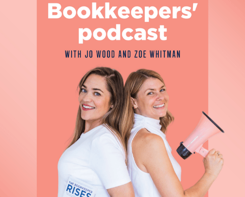 Favorite Podcasts for Bookkeepers cover photo collage