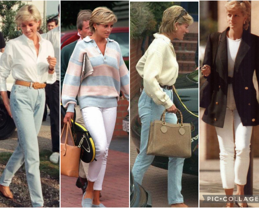 Princess Diana Street Style cover photo collage