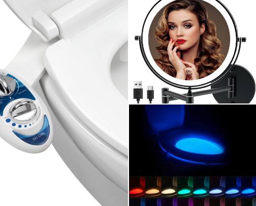Bathroom Items🚻 cover photo collage