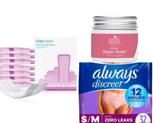Postpartum essentials cover photo collage