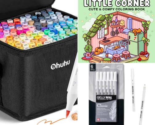 Cozy Coloring Essential cover photo collage