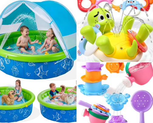 Summer time fun for kids cover photo collage