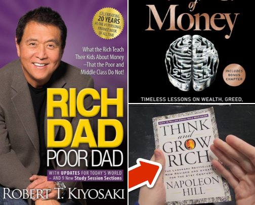 25 Books That Changed How I Think About Money 💰 cover photo collage