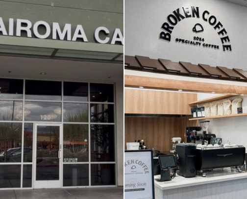 Coffee spots in Las Vegas cover photo collage