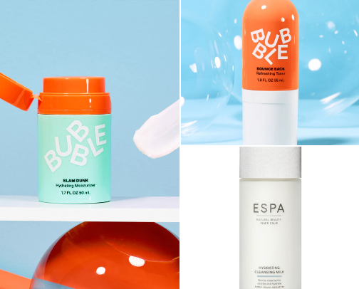 The skincare of a teenage girl cover photo collage