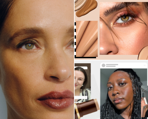COSMETICS/MAKEUP FOUNDATION cover photo collage