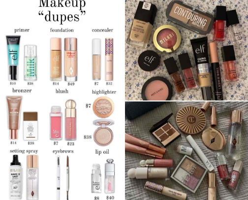 [𝟑𝟓+] ℳakeup on a budget ⋆.ೃ࿔*:･ cover photo collage
