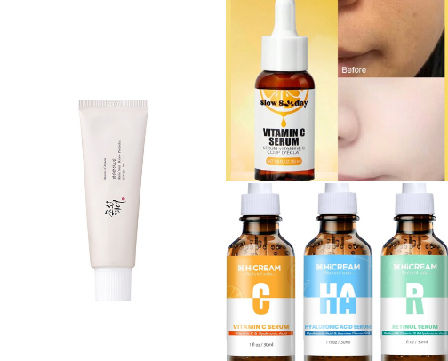 Skincare cover photo collage