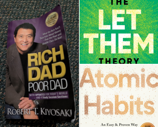 Books That Rewired the Way I Think — Money, Mindset & Life cover photo collage