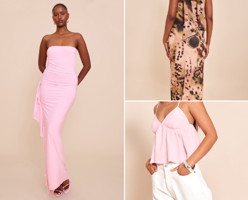 Cute Pink Pretty Little Thing (PLT) Clothes cover photo collage